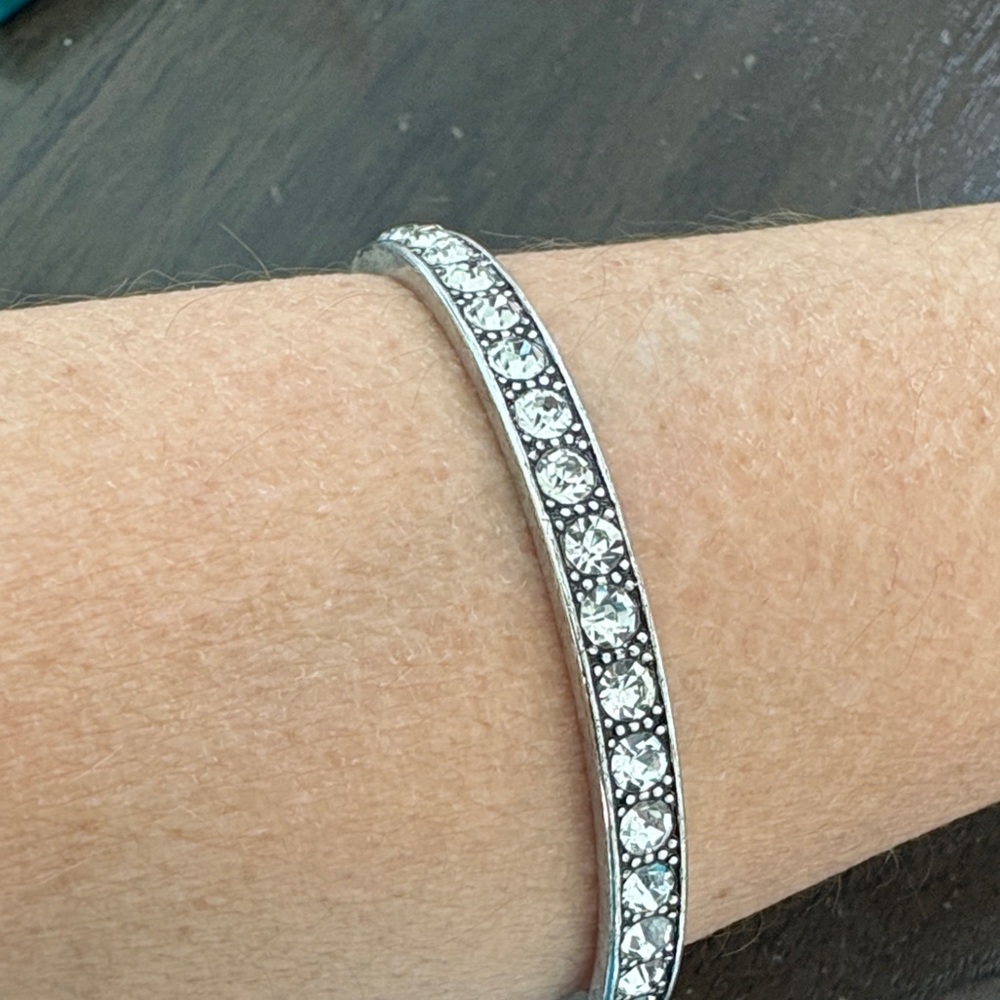 Premier Designs Silver and Crystal Bracelet